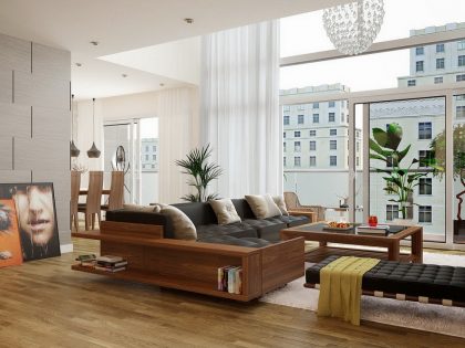 Phòng khách căn hộ ADV